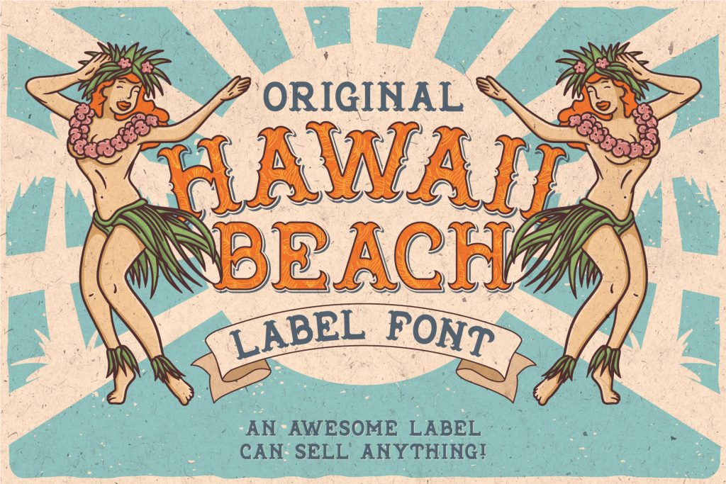 hawai beach label font preview hawai beach label font preview