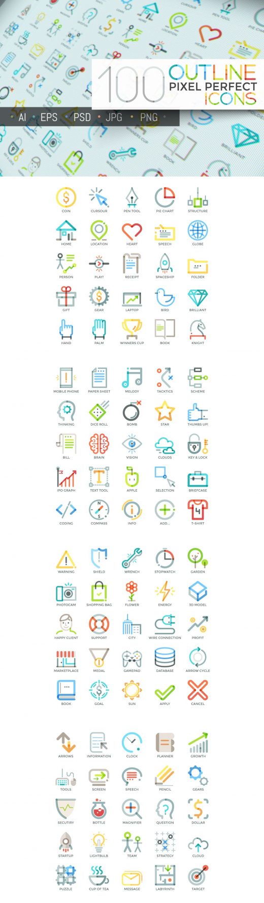 Outline Icons Preview