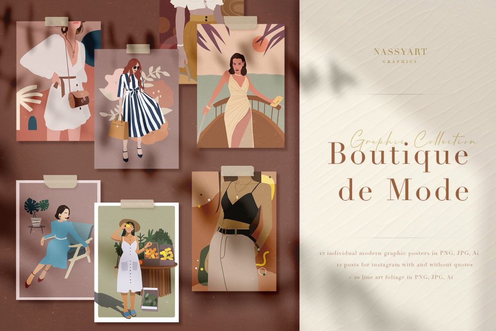 boutique de mode graphic collection