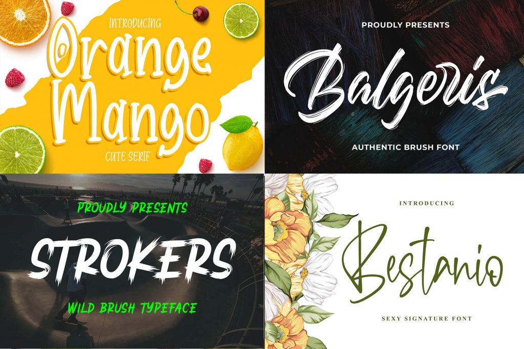 calligraphy font pack