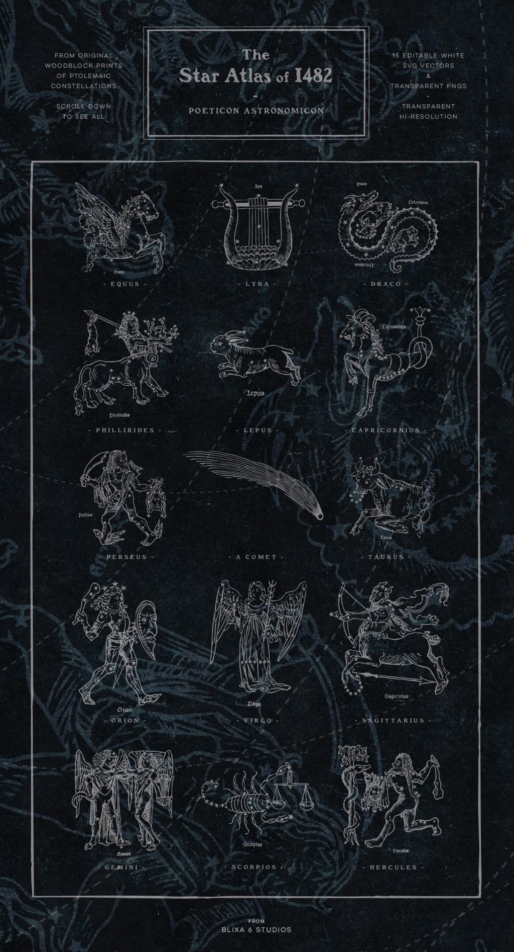 astrology symbols vector