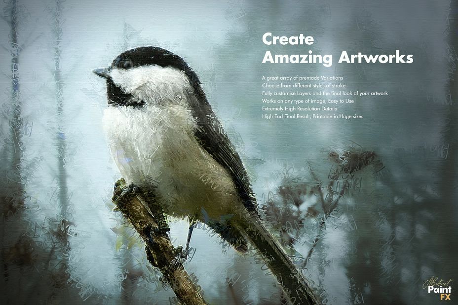A preview of an abstract photoshop paint effect used on a bird's image
color splash brushes for photoshop
colour splash in photoshop
digital painting action for photoshop
digital painting action photoshop