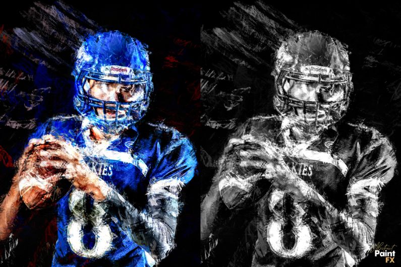 A preview of the an abstract photoshop paint effect used on a football player's image
watercolor painting photoshop tutorial
watercolor photoshop tutorial
watercolour photo effect