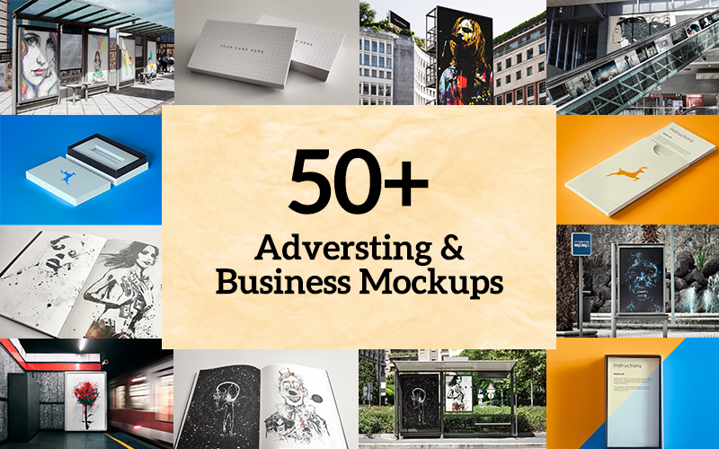 $29 (reg $99) Inky Deals 50+ Advertising & Business Mockups Bundle