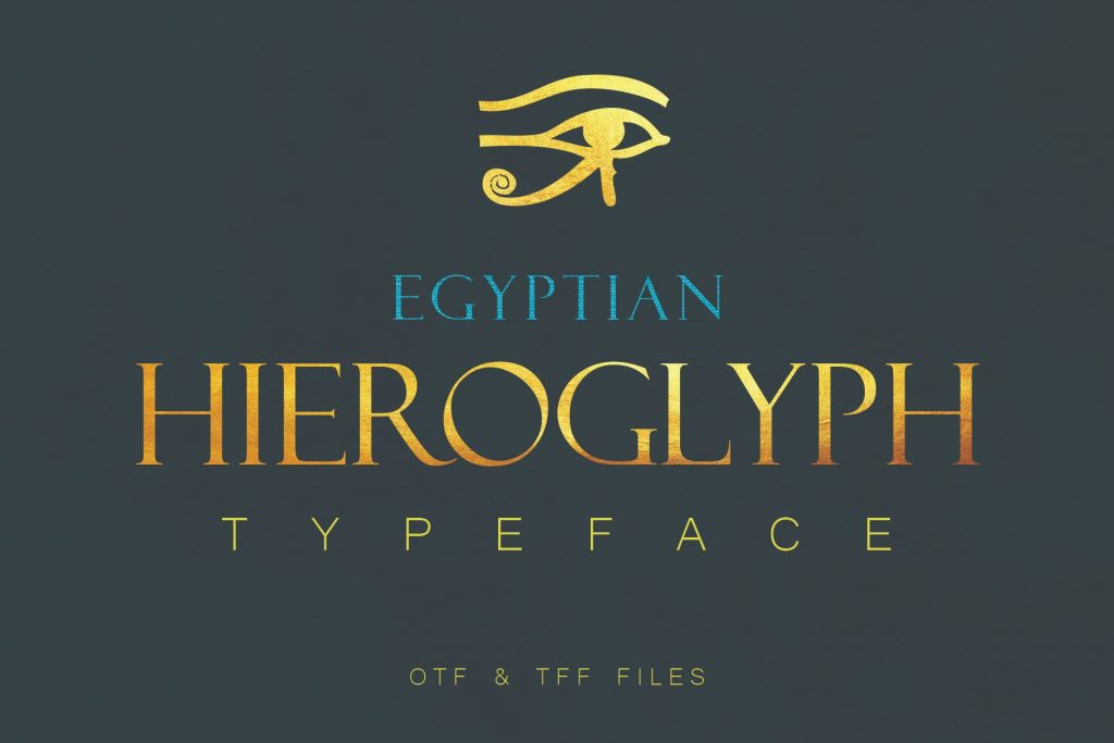 hieroglyph typeface previews