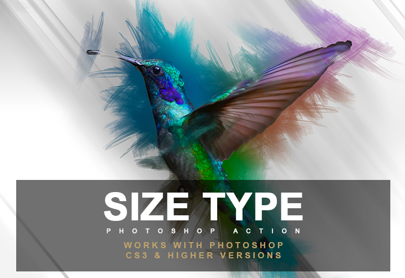 Size-Type-Photoshop Action