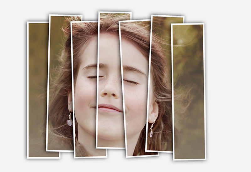 Vertical Panels Portrait Photoshop Action