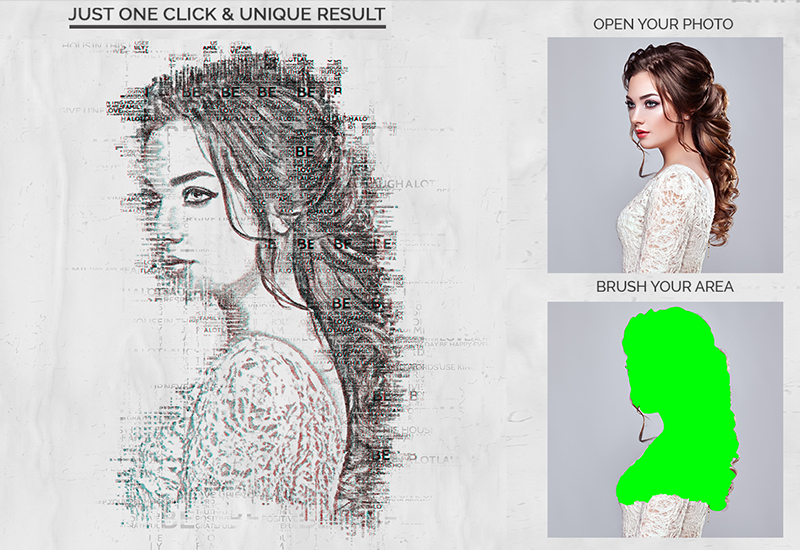 Paper Art Photoshop Action Preview