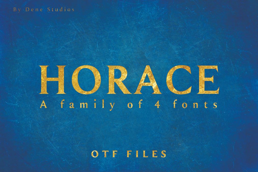 horace innovative fonts previews