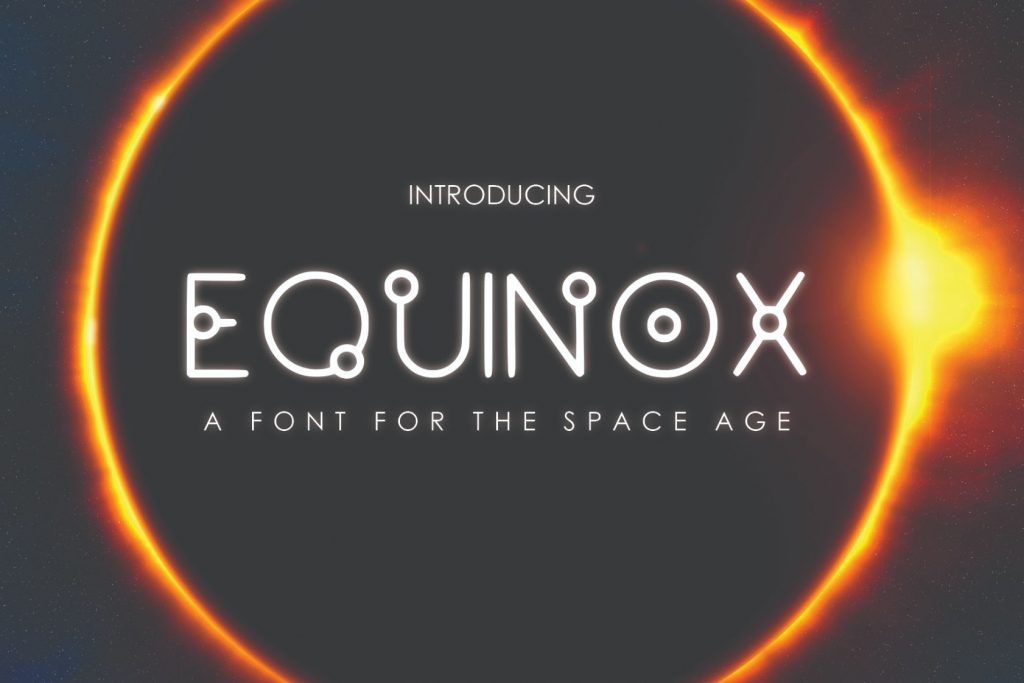 innovative fonts - equinox