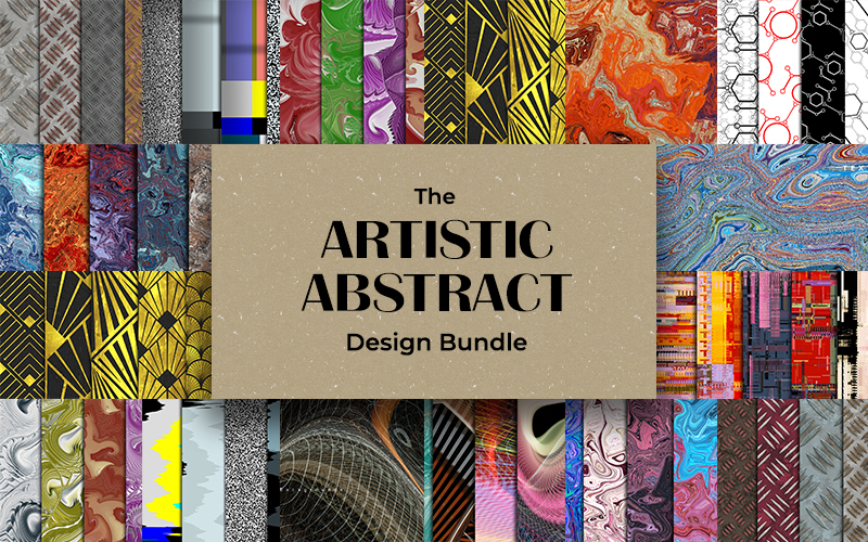 The Artistic Abstract Design Bundle: 1200+ Backgrounds & Textures