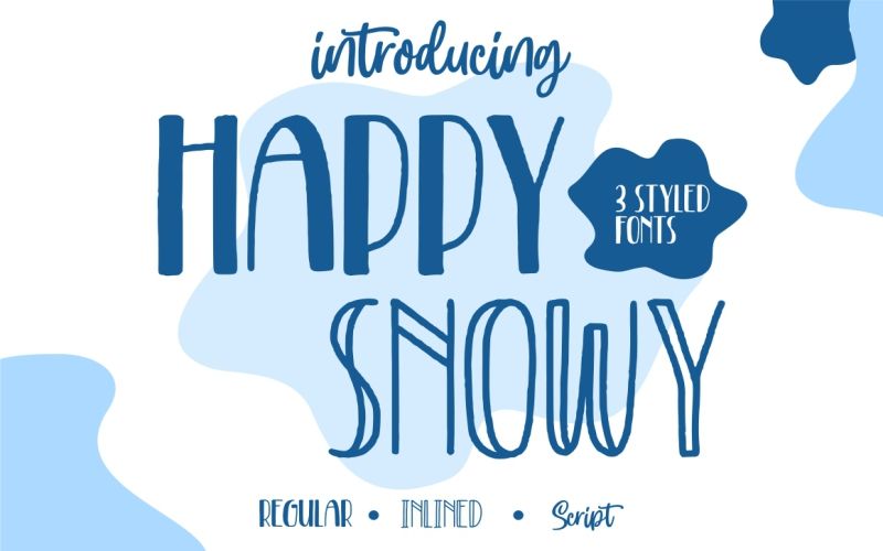 Happy Snowy Font included in the mega fonts bundle
