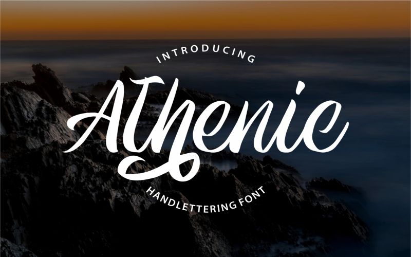 Athenic Font included in the mega fonts bundle
