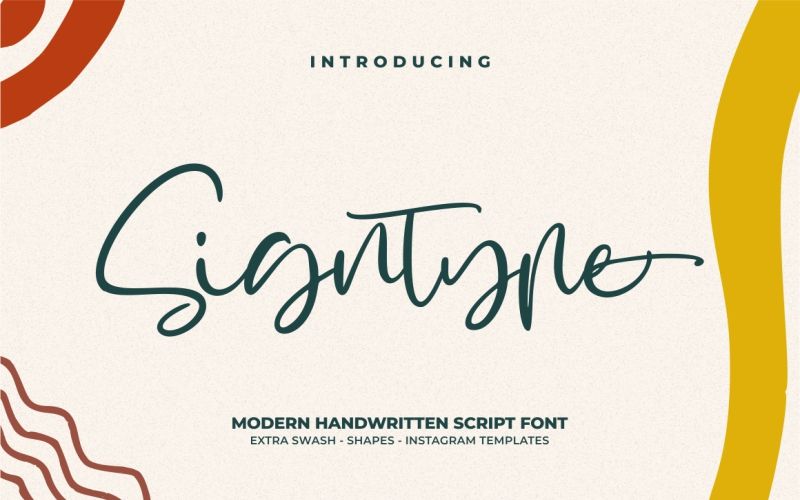 Signtype Font included in the mega fonts bundle
