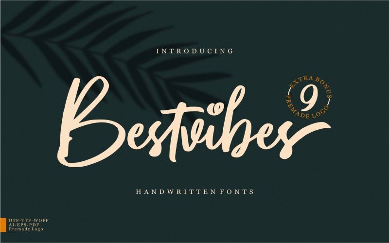 Bestvibes Font included in the mega fonts bundle
