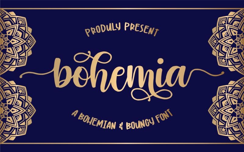 Bohemia Font included in the mega fonts bundle
