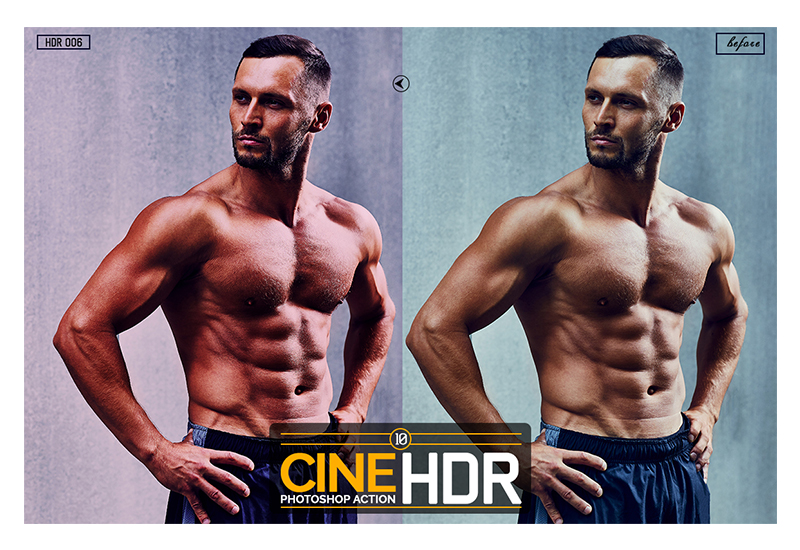 Cine HDR Photoshop Action preview