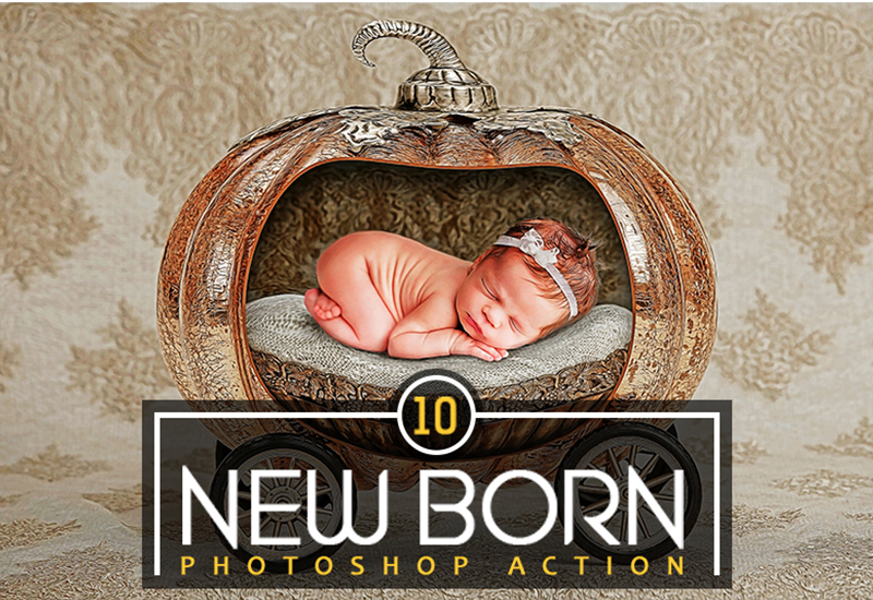 New Born Photoshop Action Preview