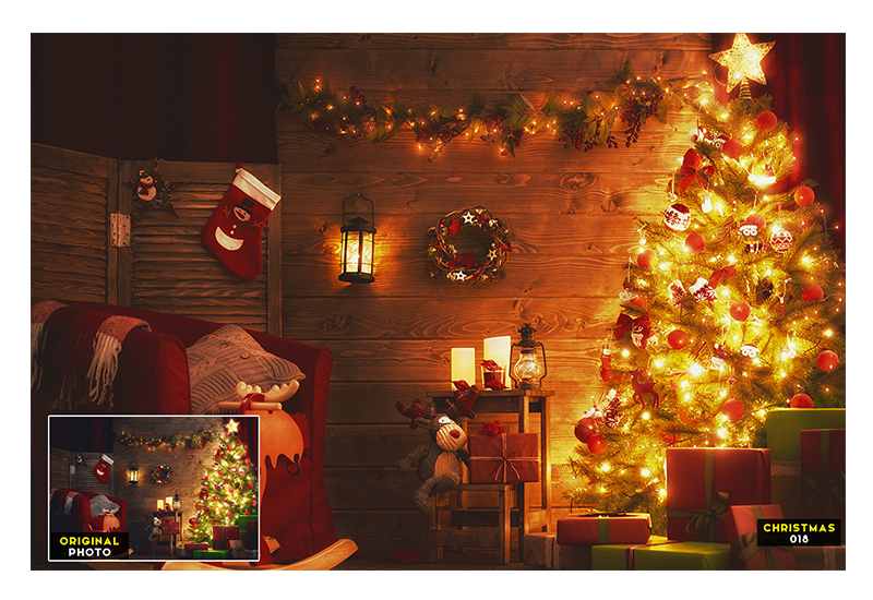 Christmas Light Photoshop Action