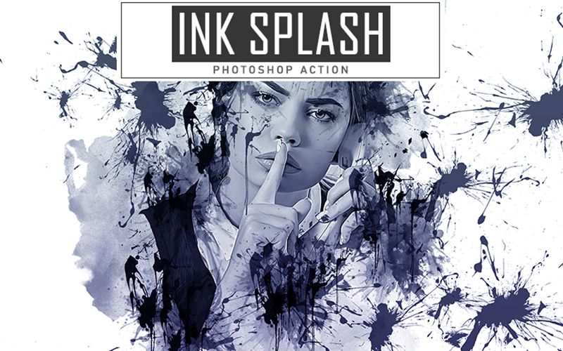 ink splash photoshop action