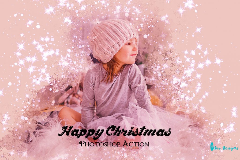 Happy Christmas Photoshop Action
