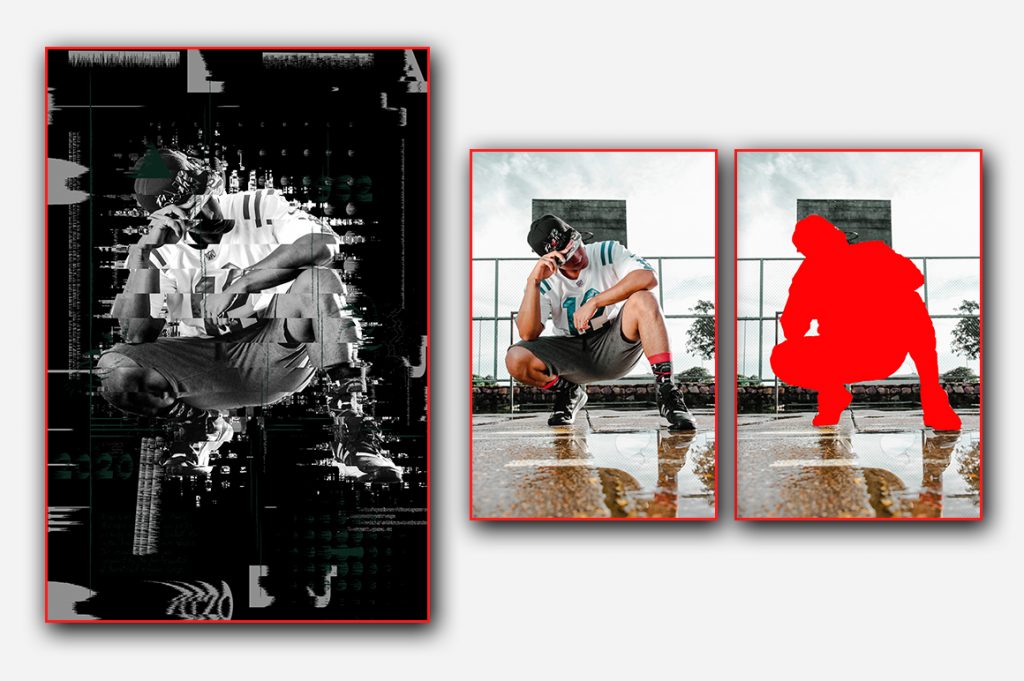 Glitch Destructive Poster Effect preview Glitch Destructive Poster Effect preview