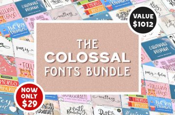 Colossal fonts