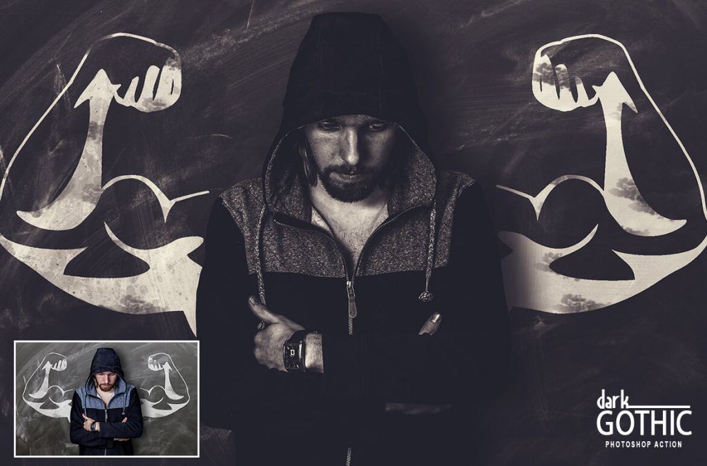 Dark Gothic Photoshop Action preview Dark Gothic Photoshop Action preview