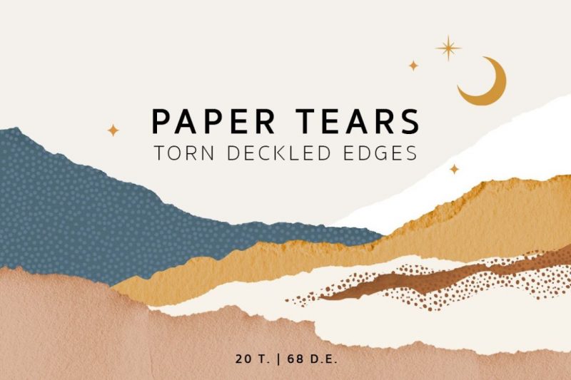 paper textures torn deckled edge preview