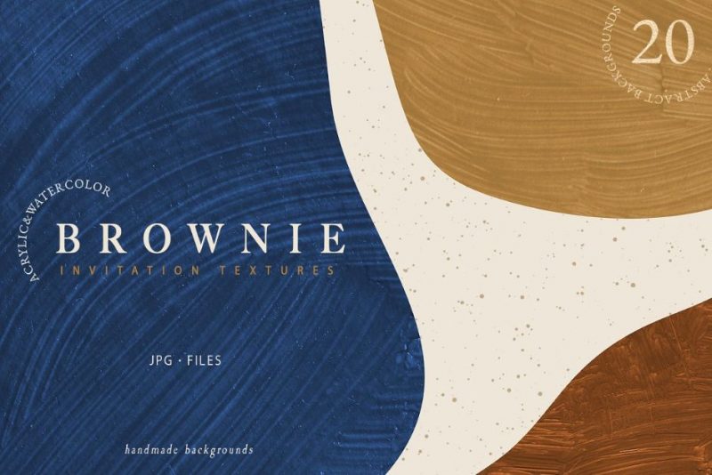 25 Brownie Invitation Textures