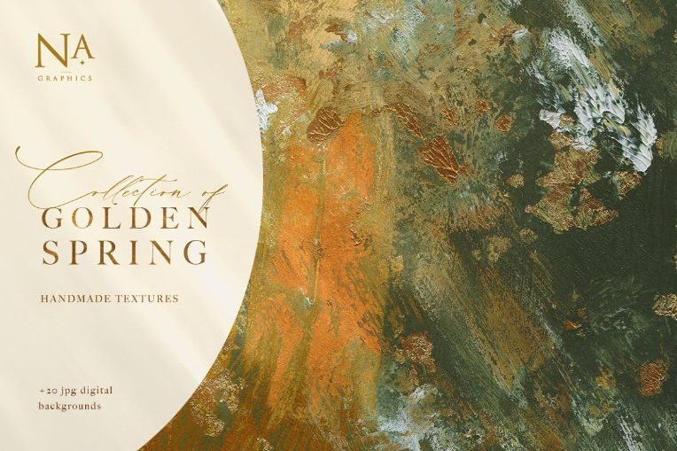 20 Golden Textures - Spring Acrylic