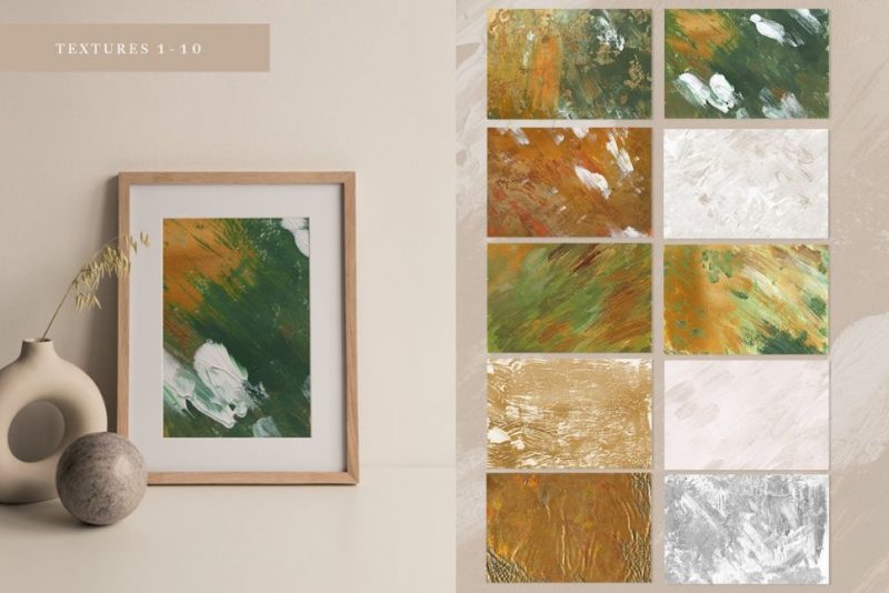 20 Golden Textures - Spring Acrylic previews