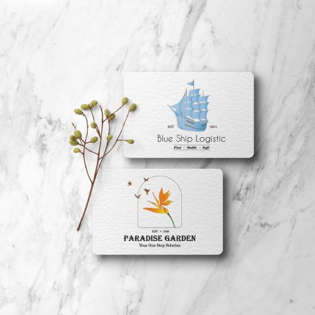 Paradise garden ocean design element