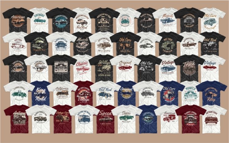 car print tee
car shirt design