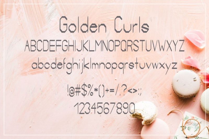 Golden Curls Font