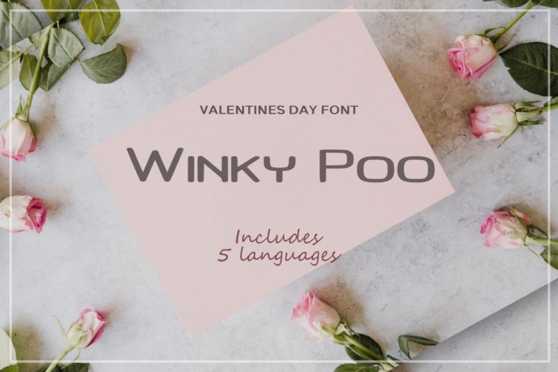 Winky Poo font
