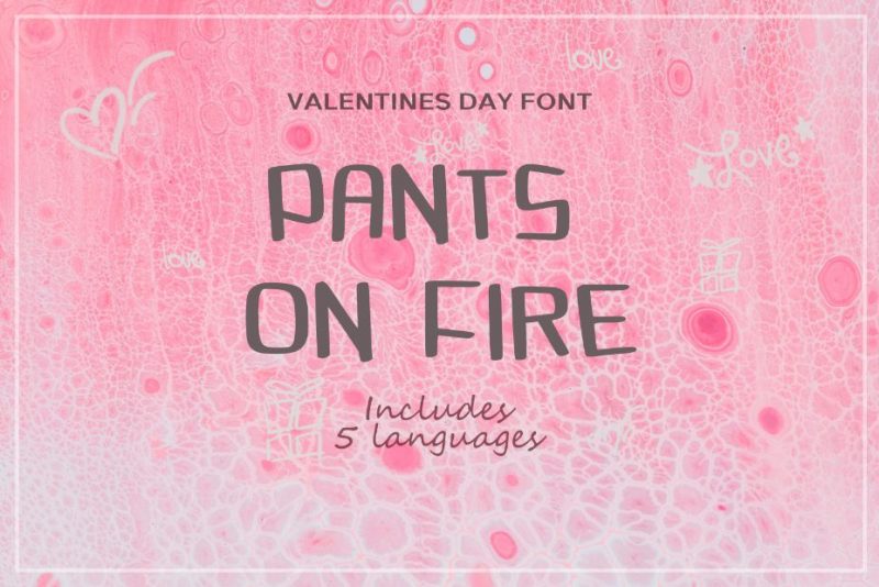 Pants on Fire font