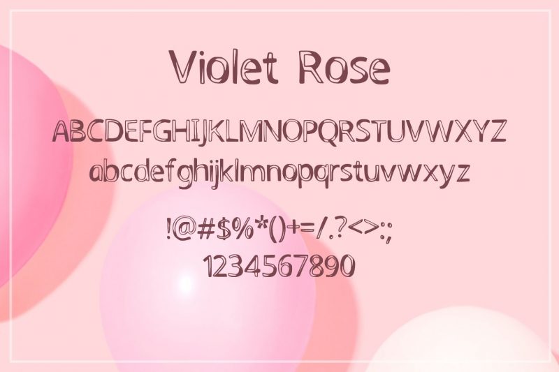 Violet Rose Font