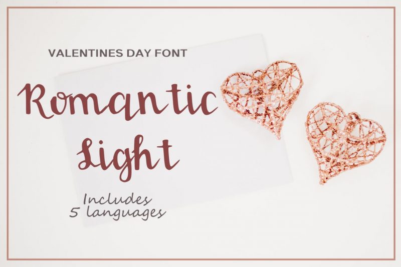 Romantic Light Font