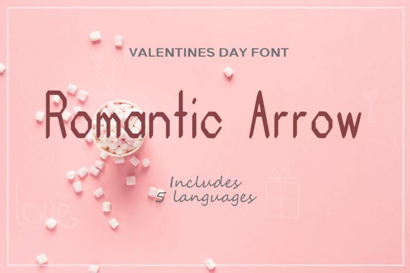 Romantic Arrow Font
