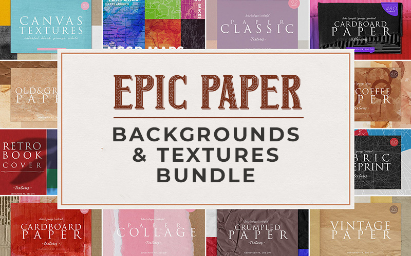 Epic Paper Backgrounds & Textures Bundle!