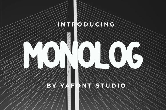 monolog font
