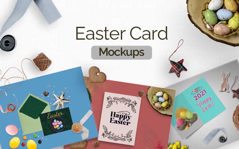 Free Easter Card Mockups