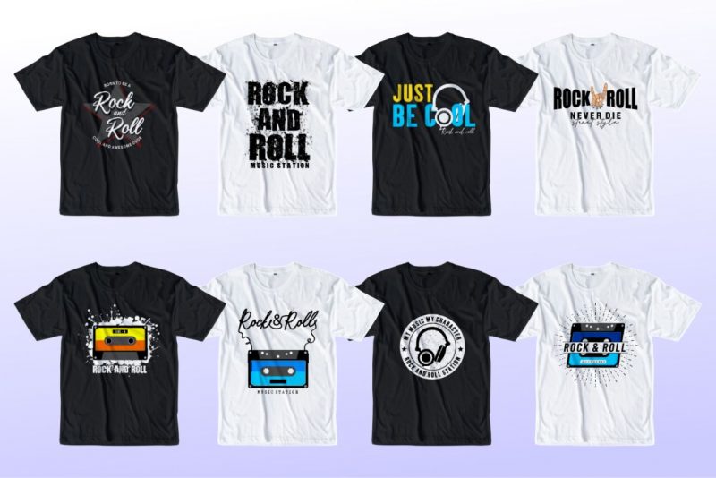 Preview images of the t-shirt designs 