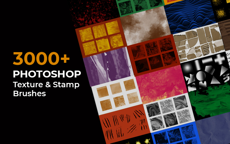 3000+ Photoshop Texture & Stamp Brushes