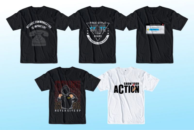 t-shirt designs bundle preview