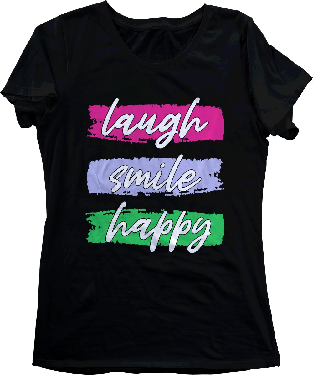 laugh-smile-happy-t-shirt-design