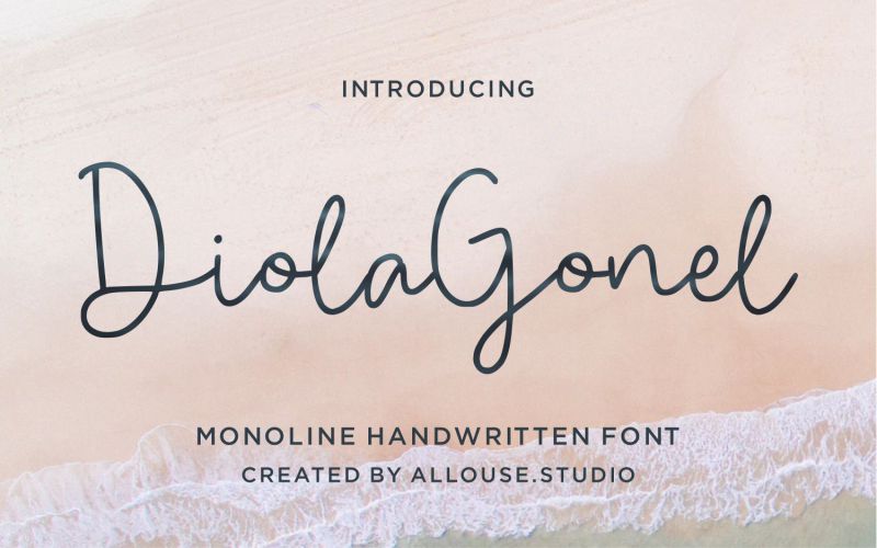 diola gnel-handwritten-font