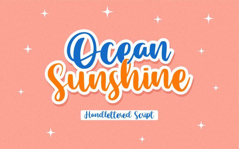 ocean-sunshine-font included in the bundle