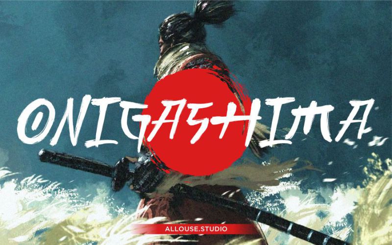 trendy-fonts-onigashima included in the fonts bundle